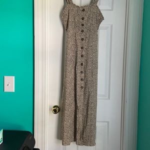 Japna Leopard Print Calf-Length Sundress